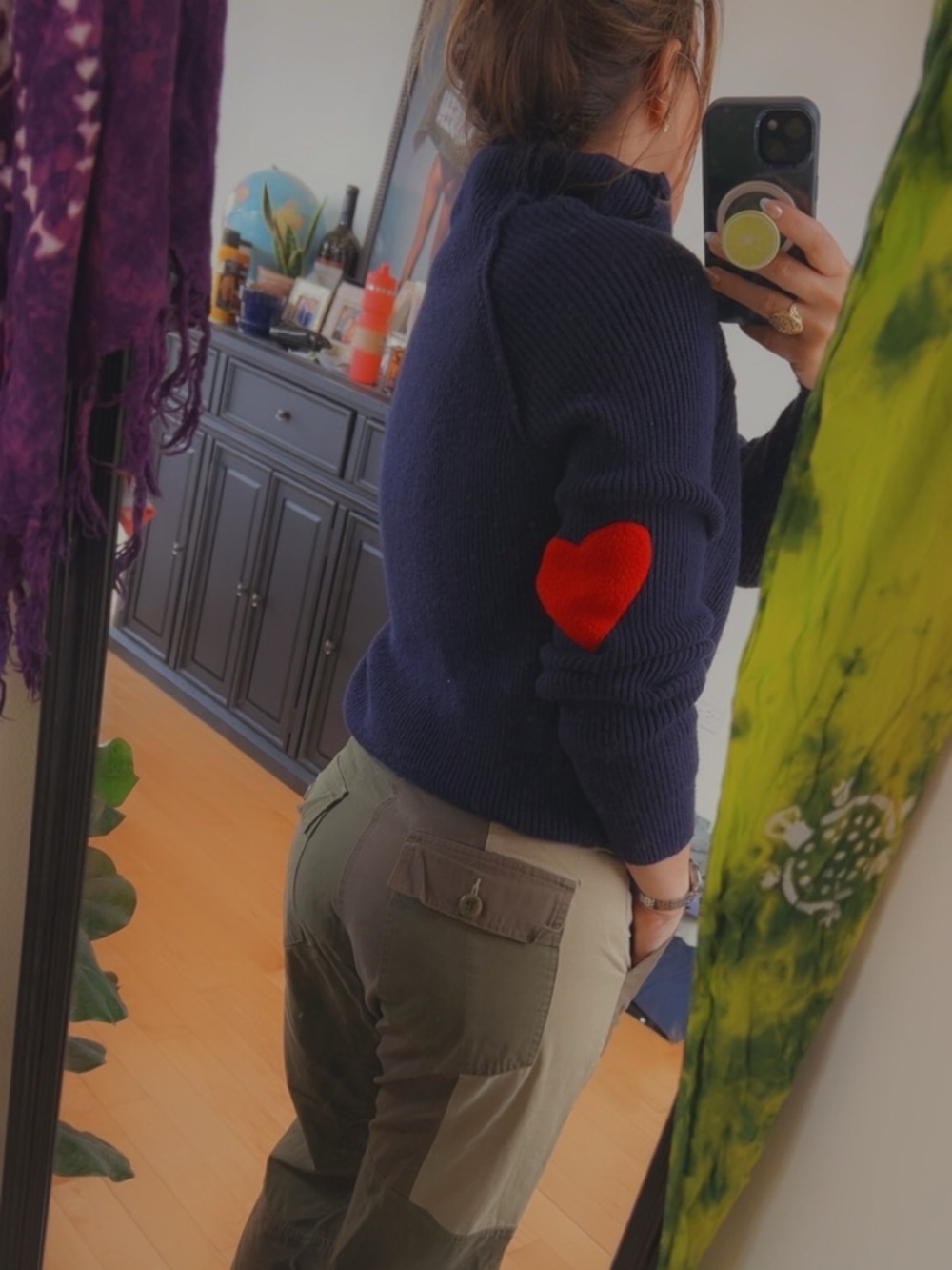 Heart elbow patch sweater - Picture 2 of 5